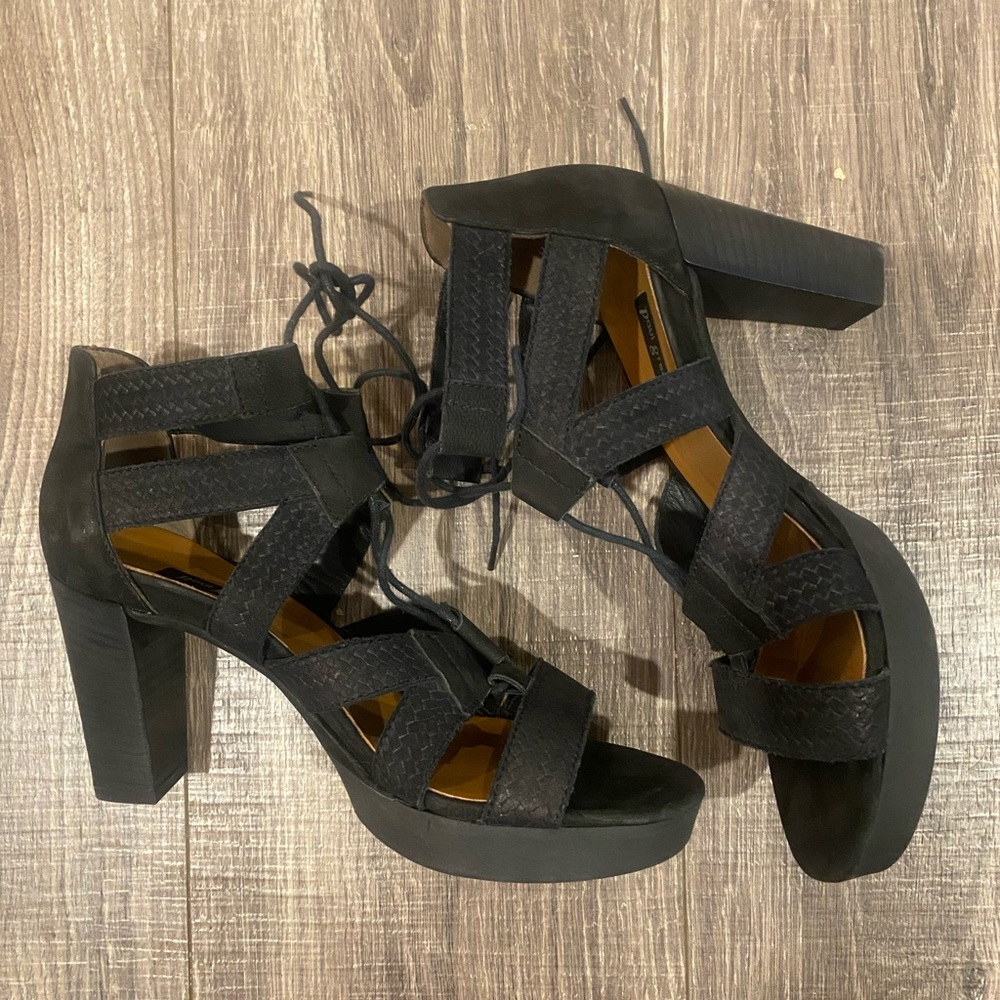 Paul Green Lace Up Heels, barely used! UK size 5, US Size 7.5